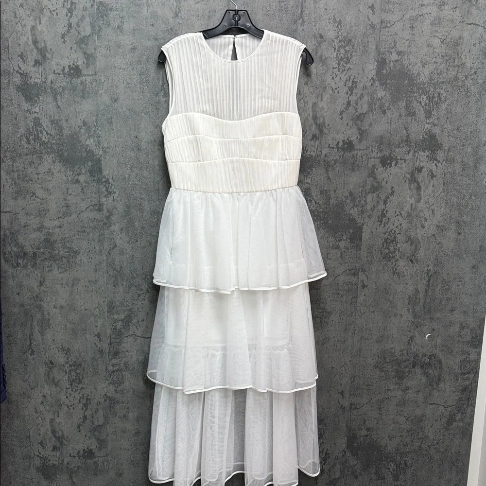 SIMKHAI Benton Pleated Tulle Dress - Picture 4 of 8